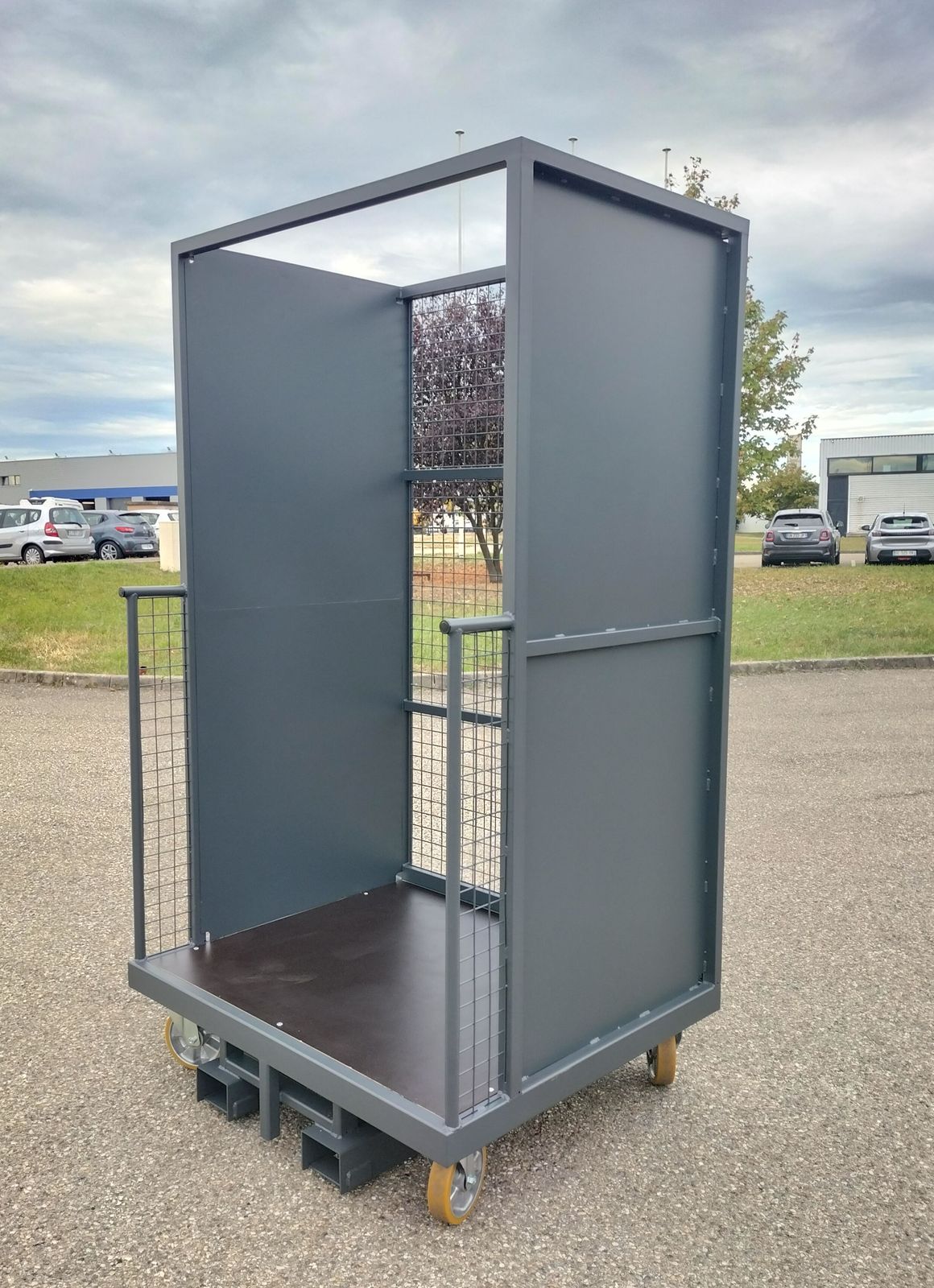Chariot de préparation de commandes compatible EKS Jungheinrich de biais